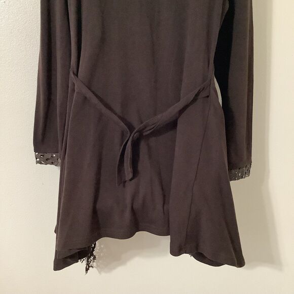 Pretty Angel Brown Lagenlook Forest Fairy Boho Oversized Hippie Tunic Top XL - Picture 6 of 8